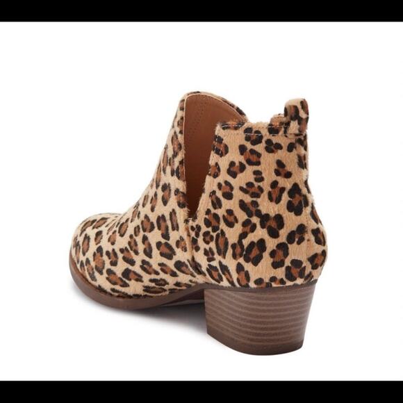 Chinese Laundry Cortes Faux Fur Leopard Print Ankle Boot - 9 NEW - Picture 2 of 7